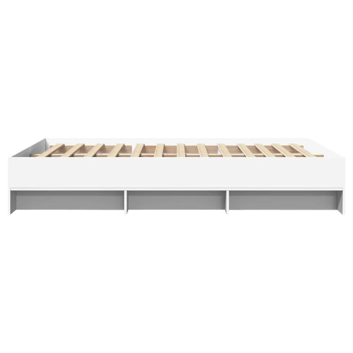 Cadru de pat, alb, 140x190 cm, lemn prelucrat - WALTI WALTI