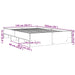 Cadru de pat, alb, 140x190 cm, lemn prelucrat - WALTI WALTI
