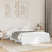 Cadru de pat, alb, 140x190 cm, lemn prelucrat - WALTI WALTI