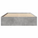 Cadru de pat, gri beton, 140x190 cm, lemn prelucrat - WALTI WALTI