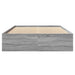 Cadru de pat, gri sonoma, 140x190 cm, lemn prelucrat - WALTI WALTI