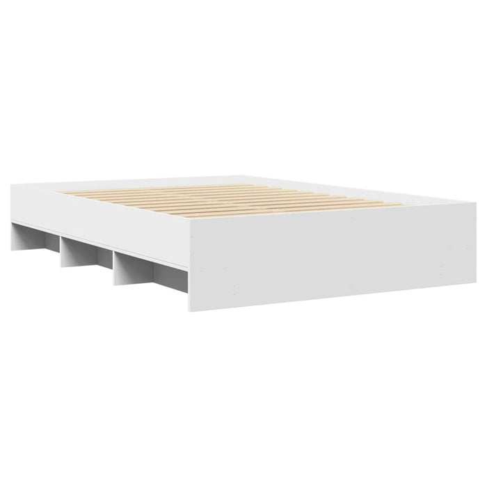 Cadru de pat, alb, 120x190 cm, lemn prelucrat - WALTI WALTI