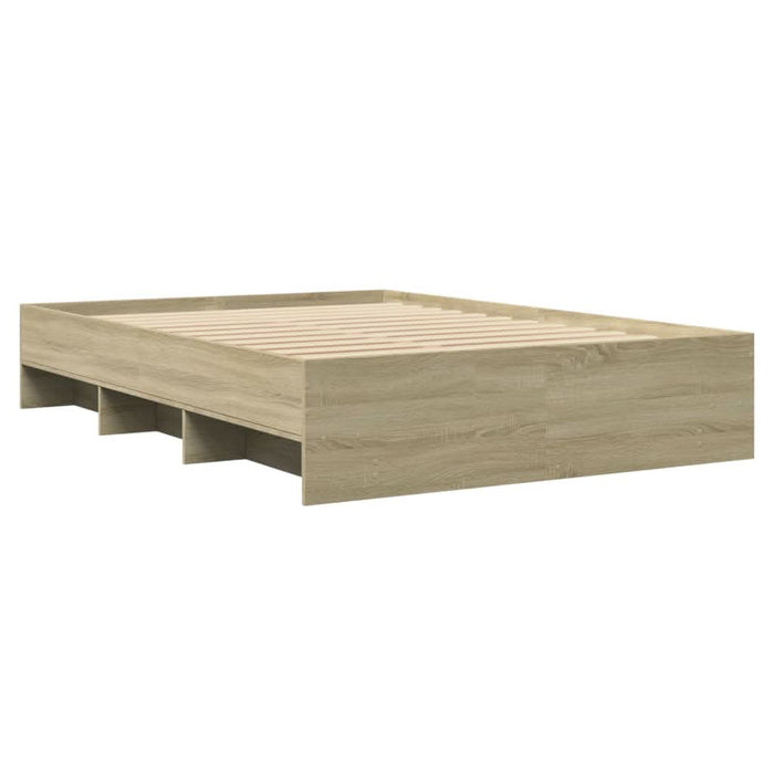 Cadru pat fără saltea stejar sonoma 120x190 cm, lemn prelucrat - WALTI WALTI