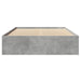 Cadru de pat, gri beton, 120x190 cm, lemn prelucrat - WALTI WALTI