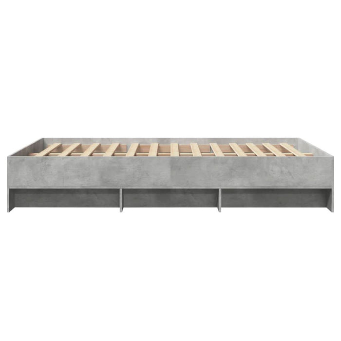Cadru de pat, gri beton, 120x190 cm, lemn prelucrat - WALTI WALTI