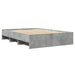 Cadru de pat, gri beton, 120x190 cm, lemn prelucrat - WALTI WALTI