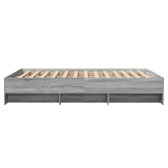 Cadru de pat, gri sonoma, 120x190 cm, lemn prelucrat - WALTI WALTI