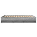 Cadru de pat, gri sonoma, 120x190 cm, lemn prelucrat - WALTI WALTI