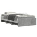 Cadru de pat, gri beton, 90x190 cm, lemn prelucrat - WALTI WALTI