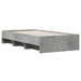 Cadru de pat, gri beton, 90x190 cm, lemn prelucrat - WALTI WALTI