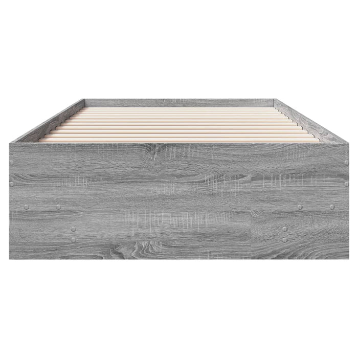 Cadru de pat, gri sonoma, 90x190 cm, lemn prelucrat - WALTI WALTI