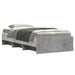 Cadru de pat, gri beton, 75x190 cm, lemn prelucrat - WALTI WALTI