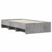 Cadru de pat, gri beton, 75x190 cm, lemn prelucrat - WALTI WALTI