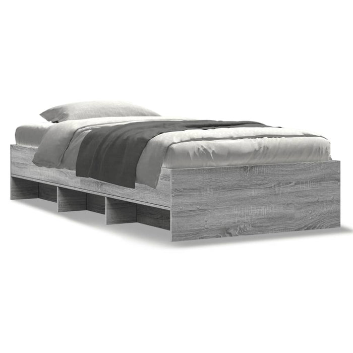 Cadru de pat, gri sonoma, 75x190 cm, lemn prelucrat - WALTI WALTI
