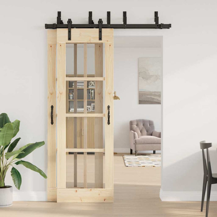 Set feronerie pentru uși glisante, negru, 152,5 cm, oțel - WALTI WALTI