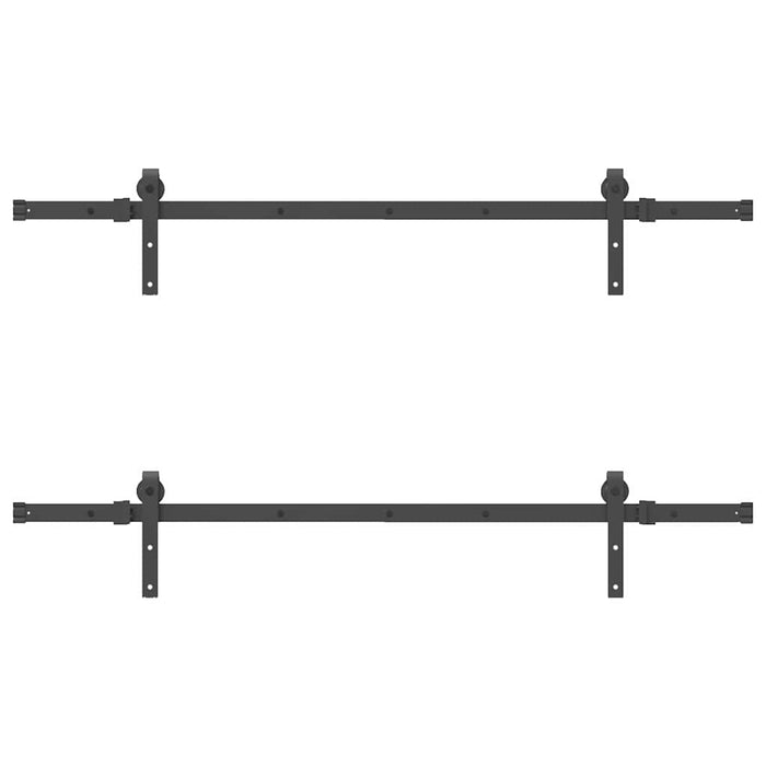 Set feronerie pentru uși glisante, negru, 152,5 cm, oțel - WALTI WALTI