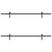 Set feronerie pentru uși glisante, negru, 213,5 cm, oțel - WALTI WALTI