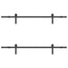 Set feronerie pentru ușă glisantă, negru, 183 cm, oțel - WALTI WALTI