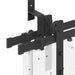 Set feronerie pentru ușă glisantă, negru, 183 cm, oțel - WALTI WALTI