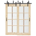 Set feronerie pentru ușă glisantă, negru, 183 cm, oțel - WALTI WALTI