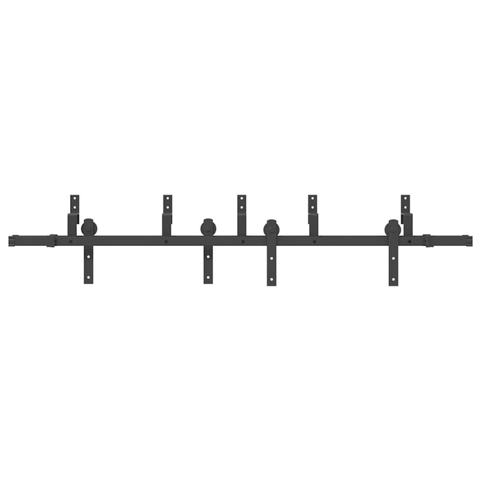 Set feronerie pentru uși glisante, negru, 200 cm, oțel - WALTI WALTI
