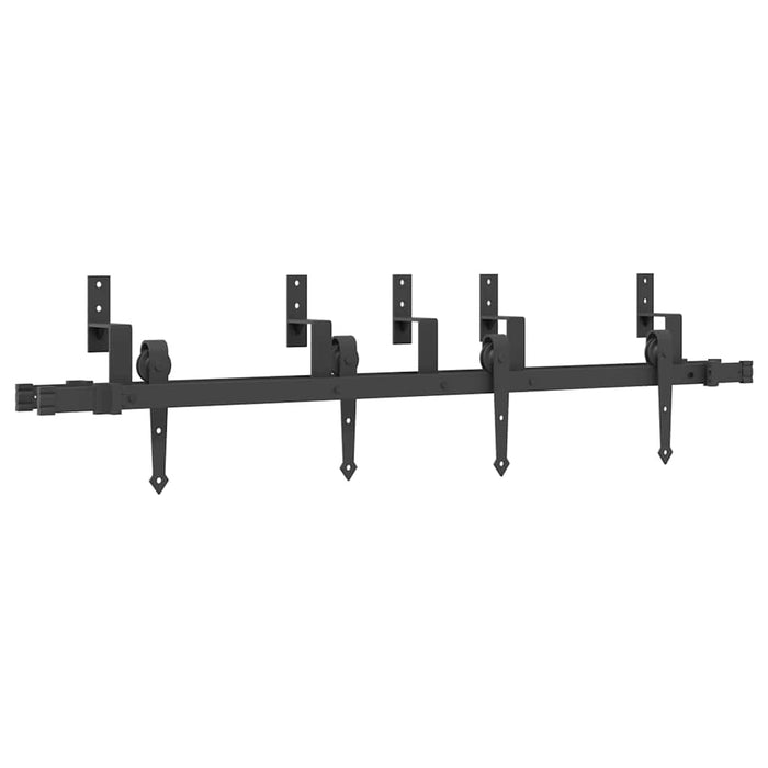 Set feronerie pentru uși glisante, negru, 152,5 cm, oțel - WALTI WALTI