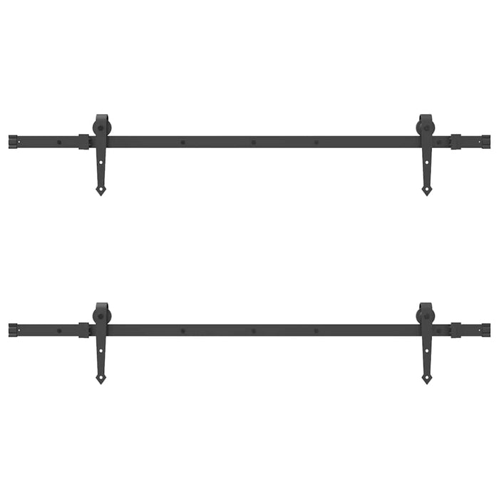 Set feronerie pentru uși glisante, negru, 152,5 cm, oțel - WALTI WALTI