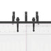 Set feronerie pentru uși glisante, negru, 152,5 cm, oțel - WALTI WALTI