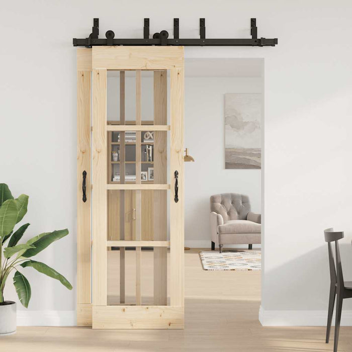 Set feronerie pentru uși glisante, negru, 152,5 cm, oțel - WALTI WALTI