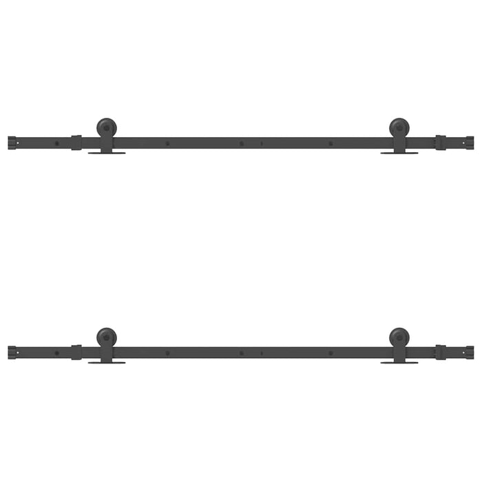 Set feronerie pentru uși glisante, negru, 152,5 cm, oțel - WALTI WALTI