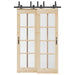 Set feronerie pentru uși glisante, negru, 152,5 cm, oțel - WALTI WALTI