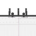 Set feronerie pentru uși glisante, negru, 213,5 cm, oțel - WALTI WALTI