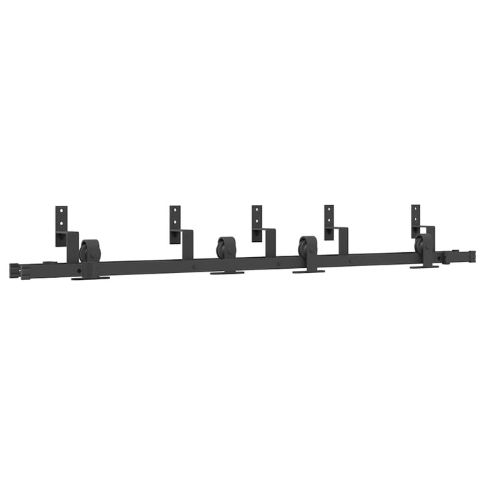 Set feronerie pentru ușă glisantă, negru, 183 cm, oțel - WALTI WALTI