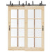 Set feronerie pentru ușă glisantă, negru, 183 cm, oțel - WALTI WALTI