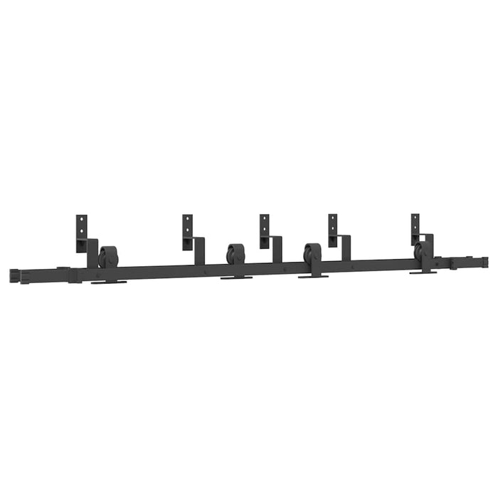 Set feronerie pentru uși glisante, negru, 200 cm, oțel - WALTI WALTI