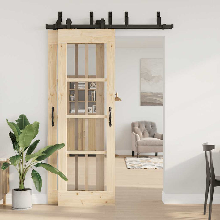 Set feronerie pentru uși glisante, negru, 152,5 cm, oțel - WALTI WALTI