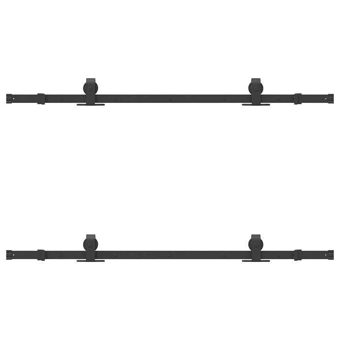 Set feronerie pentru uși glisante, negru, 152,5 cm, oțel - WALTI WALTI
