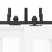 Set feronerie pentru uși glisante, negru, 152,5 cm, oțel - WALTI WALTI