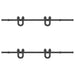 Set feronerie pentru ușă glisantă, negru, 183 cm, oțel - WALTI WALTI