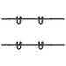 Set feronerie pentru uși glisante, negru, 200 cm, oțel - WALTI WALTI