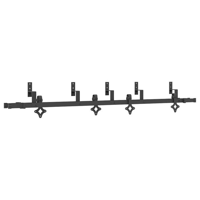Set feronerie pentru uși glisante, negru, 213,5 cm, oțel - WALTI WALTI