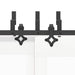 Set feronerie pentru uși glisante, negru, 213,5 cm, oțel - WALTI WALTI
