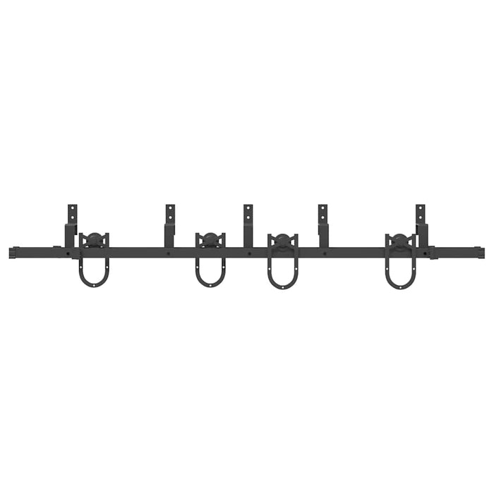 Set feronerie pentru uși glisante, negru, 200 cm, oțel - WALTI WALTI