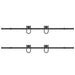 Set feronerie pentru uși glisante, negru, 200 cm, oțel - WALTI WALTI