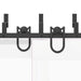 Set feronerie pentru uși glisante, negru, 200 cm, oțel - WALTI WALTI