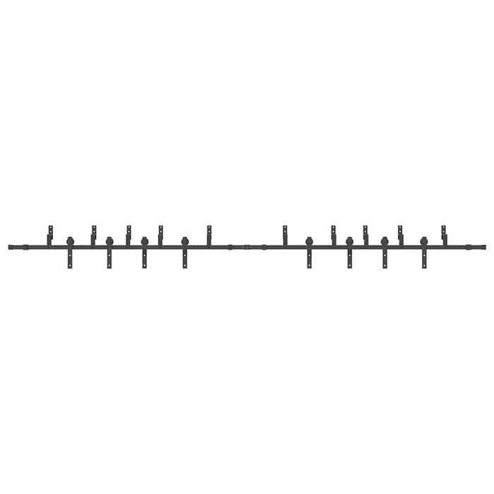 Set feronerie pentru uși glisante, negru, 427 cm, oțel - WALTI WALTI