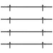 Set feronerie pentru uși glisante, negru, 427 cm, oțel - WALTI WALTI