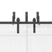 Set feronerie pentru uși glisante, negru, 427 cm, oțel - WALTI WALTI