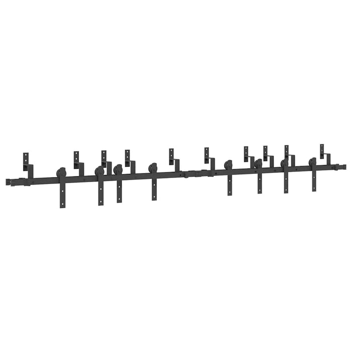Set feronerie pentru uși glisante, negru, 305 cm, oțel - WALTI WALTI