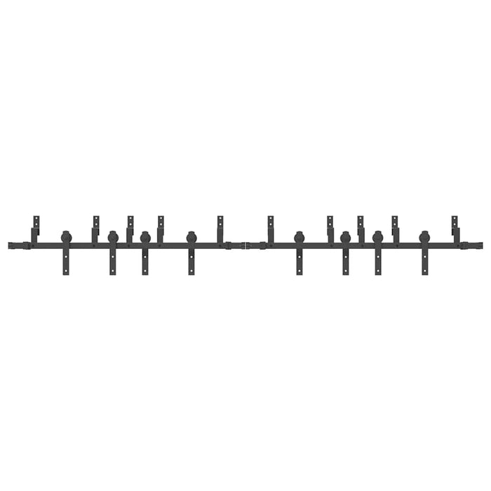 Set feronerie pentru uși glisante, negru, 305 cm, oțel - WALTI WALTI